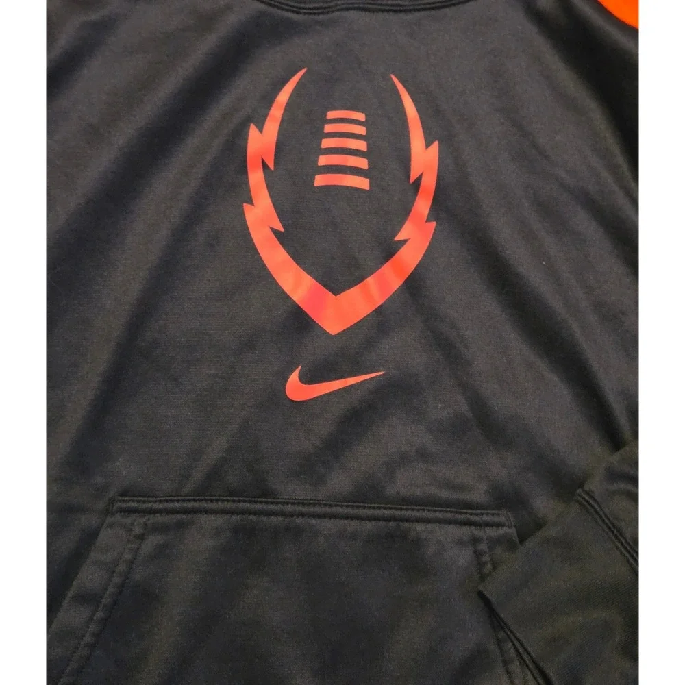 Nike‎ Therma-FIT Pullover Hoodie Youth Size Medium Black Red